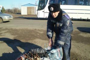 На Луганщине работники ГАИ обнаружили гранату