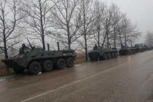 Колонна техники «ДНР» движется в сторону Мариуполя