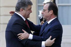 Олланд ожидает Порошенко на следующей неделе в Париже