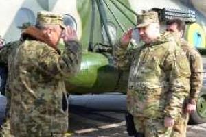 Александр Турчинов проверил готовность оборонительных рубежей в зоне АТО