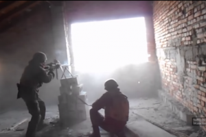 В сети опубликовано видео ожесточенных боев на востоке Украины 