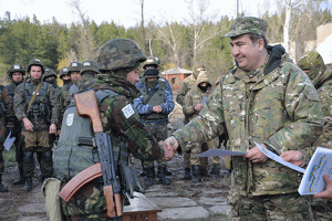 С такими бойцами, как вы, Украина непобедима, - Саакашвили