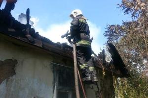 На Житомирщине во время пожара спасен мужчина