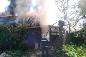 В Херсонской области ликвидирован пожар на частном подворье 