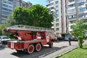На Львовщине ликвидирован пожар в квартире на 8 этаже