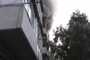 На Черкасчине во время пожара спасена женщина с малолетним ребенком