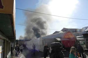 На центральном рынке Чернигова произошел пожар