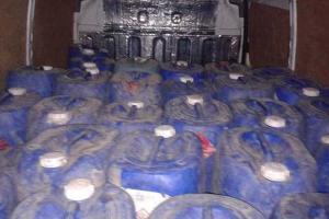 Винницкие милиционеры изъяли почти 4000 литров алкоголя неизвестного происхождения