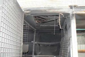 На Хмельниччине спасатели ликвидировали пожар на вещевом рынке