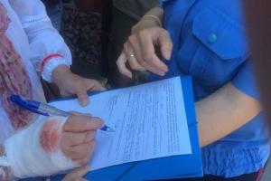 В Киеве раздатчица газеты "Вести" с ножом набросилась на женщину, - очевидец