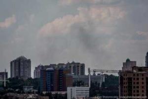 Жителей Донецка напугал дым в районе парка Щербакова