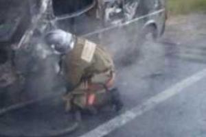 В Киеве ликвидировано возгорание в автомобиле