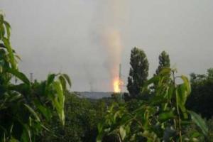Под Донецком горит газопровод 