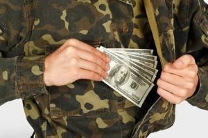 На взятке задержан офицер штаба ВСУ