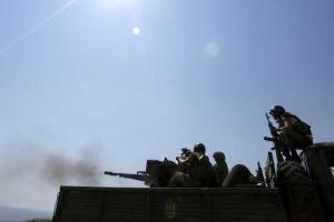 Тяжелую военную технику боевики сосредоточили на Мариупольском направлении