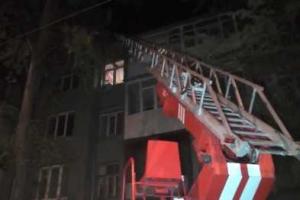 Ночью в центре Харькова горела четырехэтажка