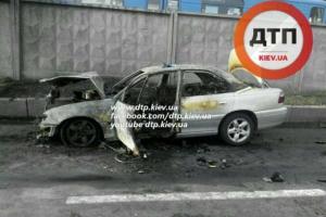 В Киеве пьяный водитель протаранил патрульный полицейский автомобиль