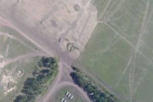 Беспилотник заснял полигон боевиков, где проходят тренировки