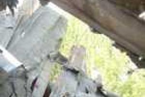 В результате артобстрела Горловки были повреждены несколько жилых домов, молокозавод и пожарная часть