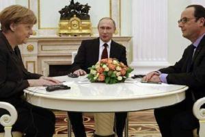 Меркель, Олланд и Путин призвали к прекращению огня 1 сентября