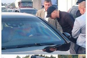 В Киеве остановили кортеж Григория Суркиса