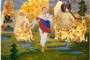 Интернет продолжает рвать от истерической «путилизации» сыра