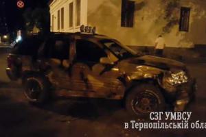 В Тернополе камуфляжный внедорожник стал участником двух правонарушений за одну ночь