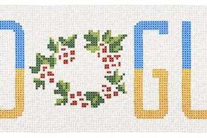 Поисковик Google украсили цветами украинского флага