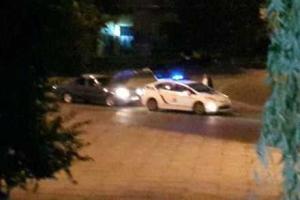 Во Львове "Волга" въехала в машину патрульной полиции