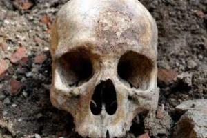 В центре Москвы нашли человеческий скелет, закатанный в асфальт