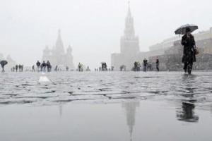 В Москве сегодня выпал первый снег 