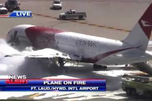 Во Флориде загорелся "Боинг" с сотней пассажиров на борту. Видео