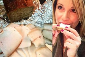 Российская певица призналась, что втихаря ела украинское сало