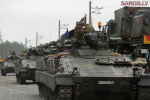 Немецкая бронетехника появилась в Латвии. Фотофакт