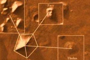 На поверхности Марса уфологи отыскали пирамиду и голову сфинкса