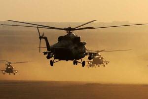 В сеть попало видео гибели российского Ми-8 в Сирии