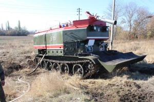 В Сватово дежурят пожарные танки