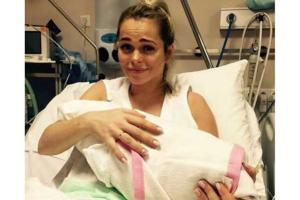 Анна Хилькевич показала фото из роддома