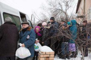 В Донецке в очереди за гуманитаркой умер мужчина