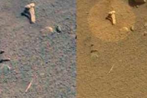 Виртуальные археологи обнаружили на Марсе кость, топор и лук. Видео