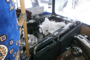 В городе Смела горел рейсовый автобус