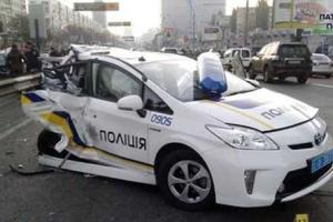 В киевской полиции рассказали, сколько авто разбили патрульные