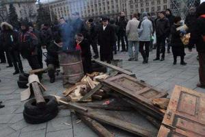 Ночь на киевском Майдане прошла спокойно