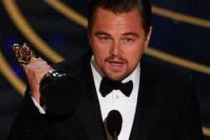 В сети появилось видео вручения Леонардо Ди Каприо премии "Оскар"
