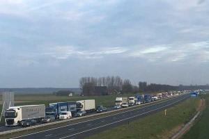 Из Бельгии массово выезжают люди: пробка на границе растянулась на 35 км