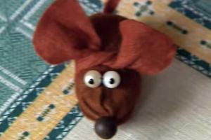Мышка для кошки своими руками