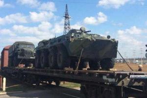 В оккупированный Крым прибыла очередная порция военной техники из России