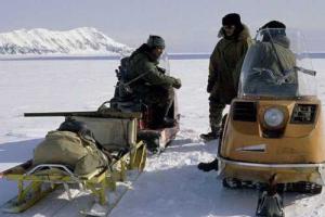 В Москве к зданию Минпромторга приехали чукчи на хаски