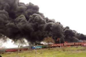 Боевики «ЛНР» отменили военные учения из-за взрыва цистерн с топливом в Краснодоне