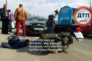 ДТП в Киеве: скутер разорвало на части